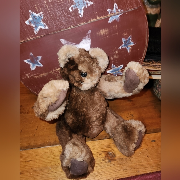 Small 12" Real Sheared Fur Collectible Vintage Teddy Bear W Articulating Joints - Picture 2 of 6